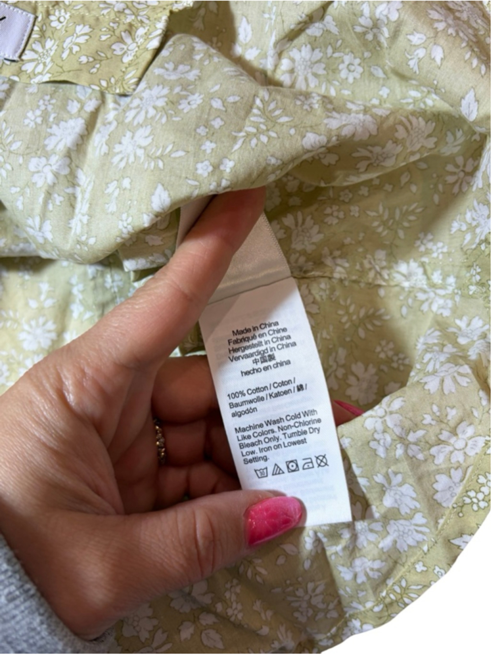 J.Crew Liberty Floral Button Up Shirt Cottagecore Cotton Blouse 8 Slim - Picture 7 of 7